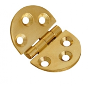 Pirinç 3 cm Oval Menteşe (30x45) – Dekoratif Kapı, Mobilya ve Kutu Menteşesi