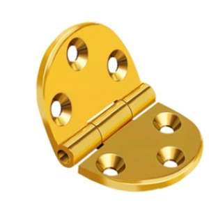Pirinç 4 cm Oval Menteşe (40x67) – Dekoratif Kapı, Mobilya ve Kutu Menteşesi