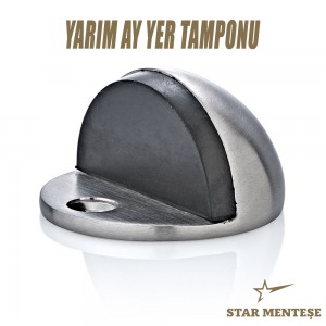 Zamak Yarım Ay Yer Tamponu Lüks – Kapı Stoperi ve Darbe Önleyici Kapı Durdurucu
