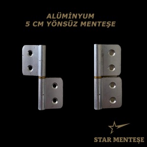 5 cm Alüminyum Yönsüz Menteşe | Mobilya ve Kapak Menteşesi