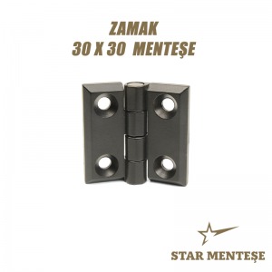 30X30 Zamak Metal Yaprak Menteşe / Pano Menteşesi – Dayanıklı Kapak ve Elektrik Panosu Menteşesi