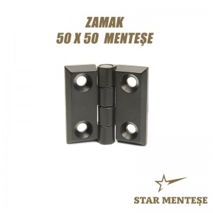 50x50 Zamak Metal Yaprak Menteşe / Pano Menteşesi – Dayanıklı Kapak ve Elektrik Panosu Menteşesi
